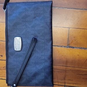 Michael Kors Large Jet Set Monogram PVC Wristlet Clutch